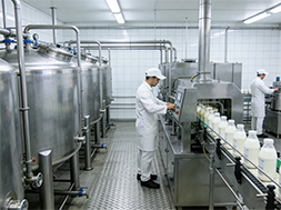  How does chlorine dioxide build a safety barrier for dairy products?
